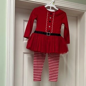 Youngland Red and White Holiday Costume Set